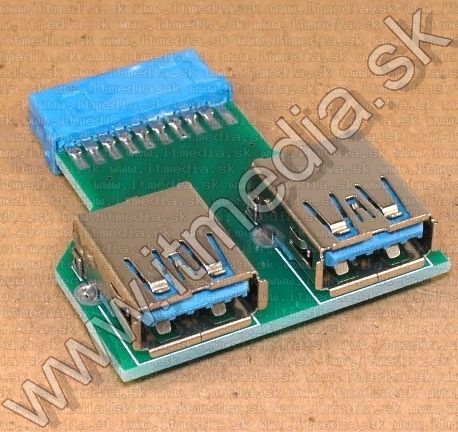 Image of USB alaplapi adapter 19-pin 2x USB 3.0 Aljzat V2 (IT13012)