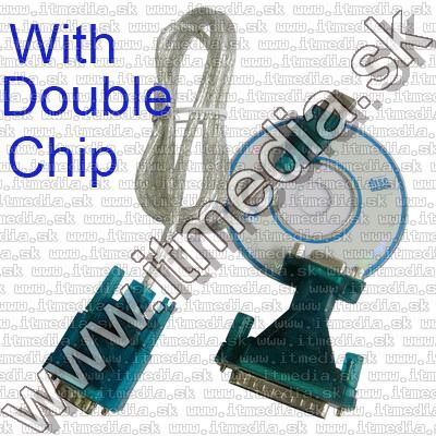 Image of USB to RS-232 compatible (serial) converter cable *Double IC* (IT7875)