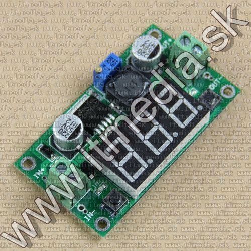 Image of DC-DC Buck Converter 4..40V to 1.75..37V 2A 15W with METER 2 button (IT12131)