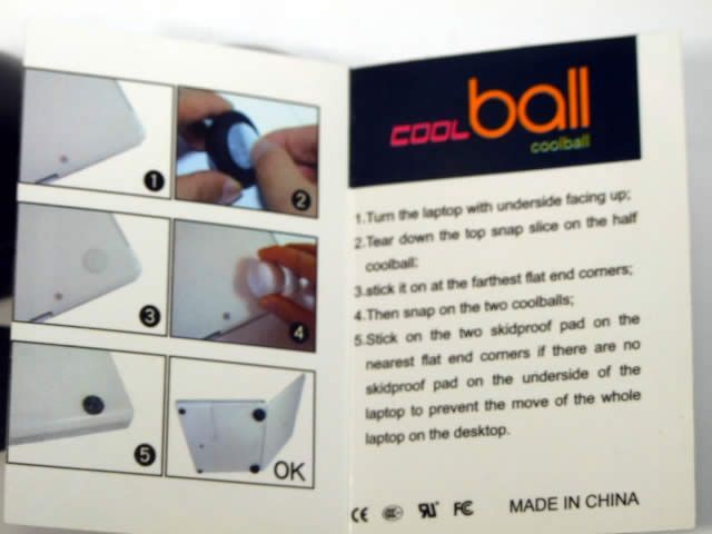 Image of Cool Ball Notebook cooler *White* (IT4164)
