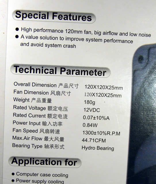 Image of DeepCool X-Fan CASE Cooler 12cm *Black* (IT4082)