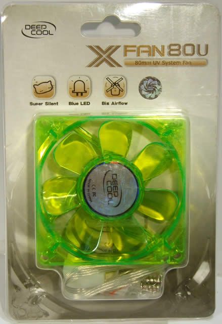 Image of DeepCool X-Fan CASE Cooler 8cm *Green* (IT4084)