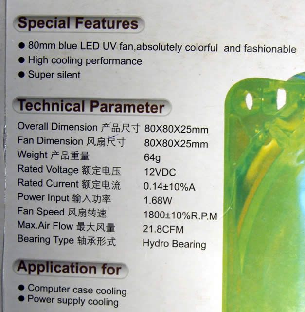 Image of DeepCool X-Fan CASE Cooler 8cm *Green* (IT4084)