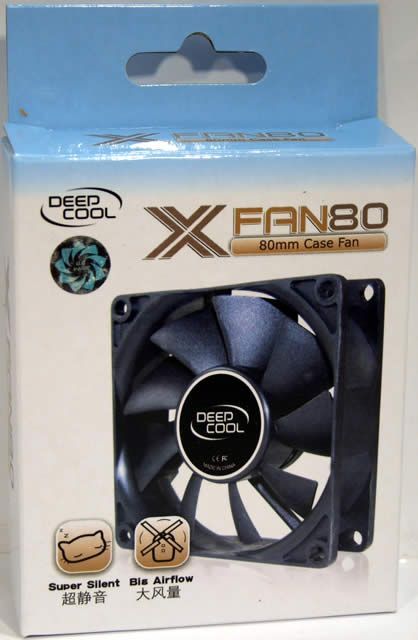 Image of DeepCool X-Fan CASE Cooler 8cm *Black* (IT4086)