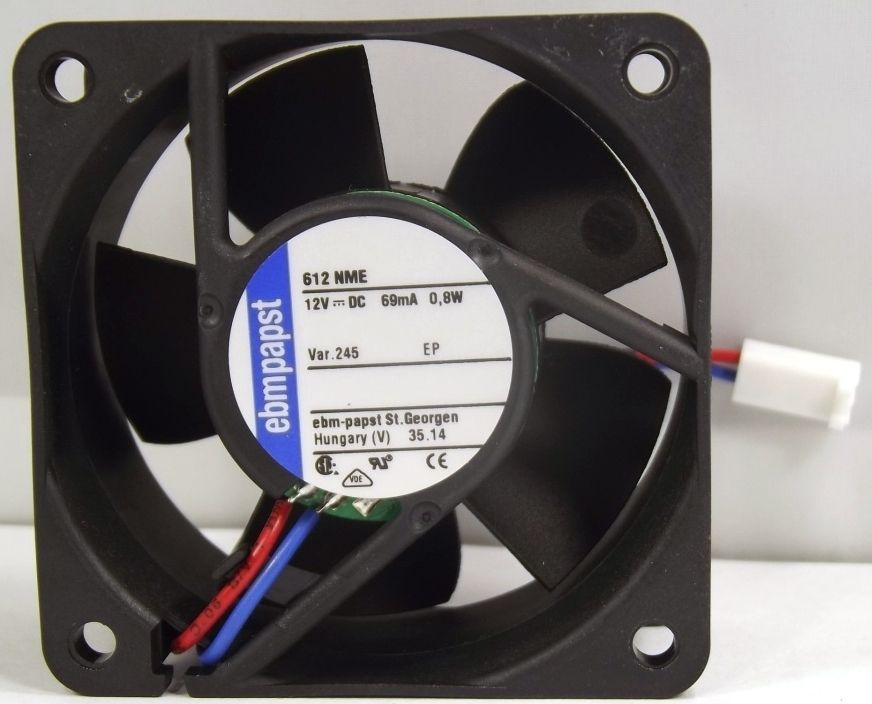 Image of Ebm Papst DC Axial compact Fan 60mm DC12V 0.8W 612 NME (IT12297)