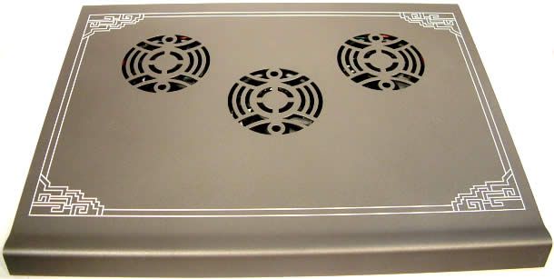 Image of Notebook cooler 3-fan (Aluminium) + HUB (108) (IT3349)