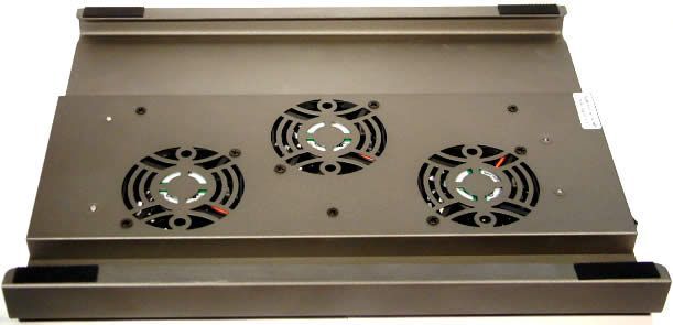 Image of Notebook cooler 3-fan (Aluminium) + HUB (108) (IT3349)