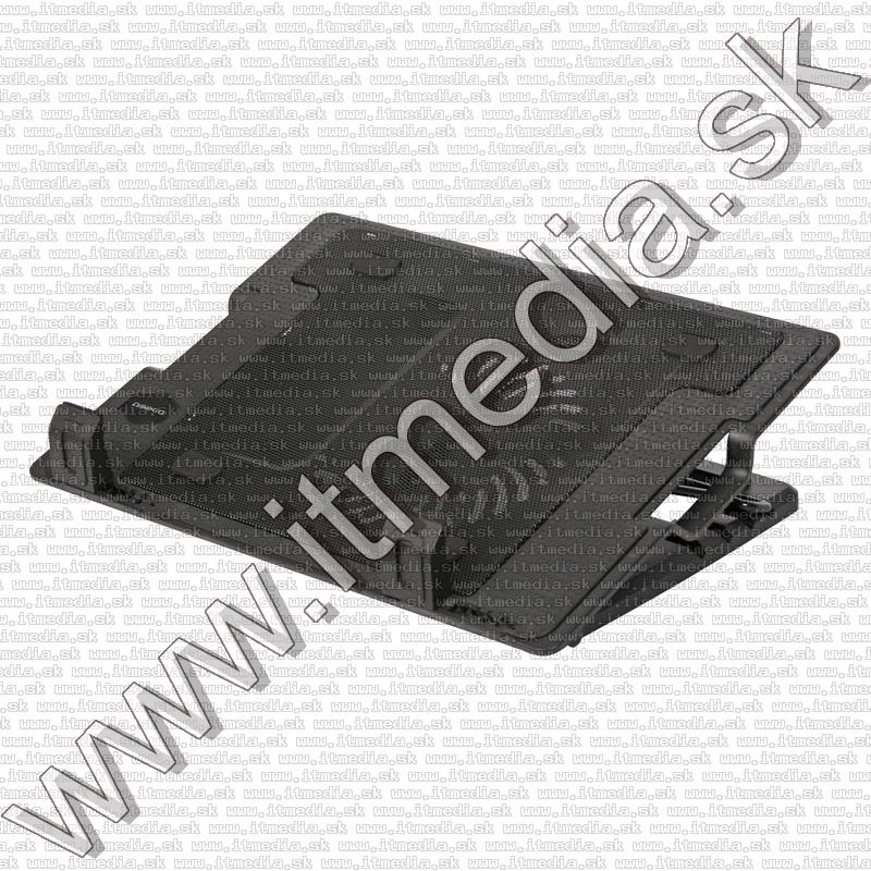 Image of Omega Notebook cooler &amp;amp; stand 14CM Fan *FROST* Black (41247) (IT10006)