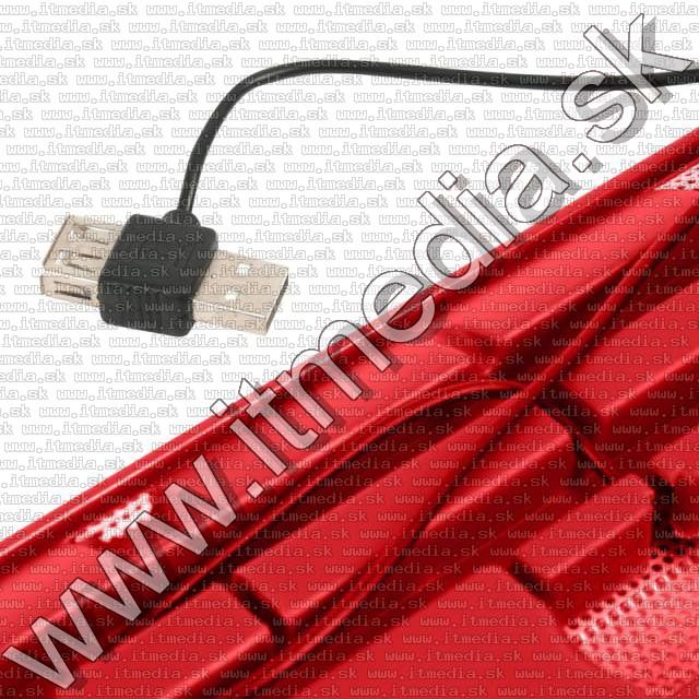 Image of Omega laptop hűtő *ICE CUBE* Piros (2x14cm ventillátor) (41910) (IT10991)