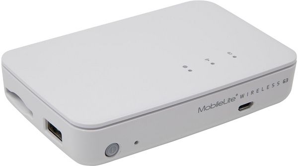 Image of Kingston MobileLite Wireless (Wifi Databank 5400mAh) White INFO!! MLWG3ER [EOL] (IT13881)