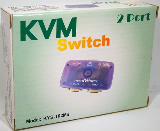 Image of KVM Data Switch (Monitor, Mouse, Keyboard) 4-port (IT4144)