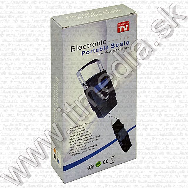 Image of Digitális táskamérleg 40kg V1 (IT7574)