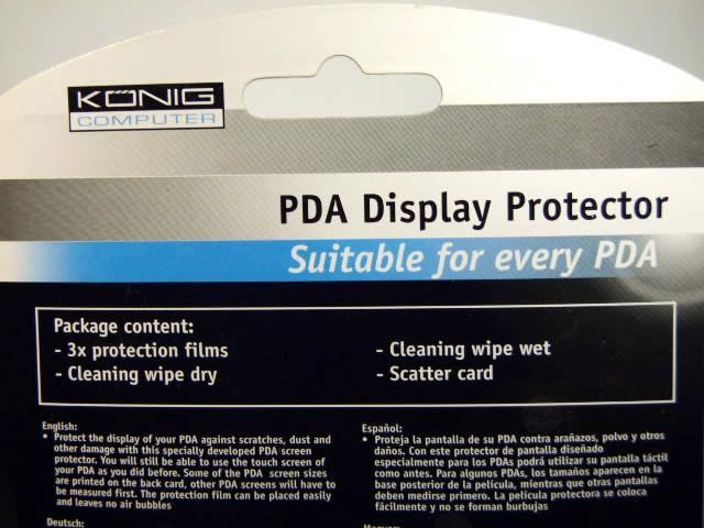 Image of Konig PDA Display Protector (IT3409)