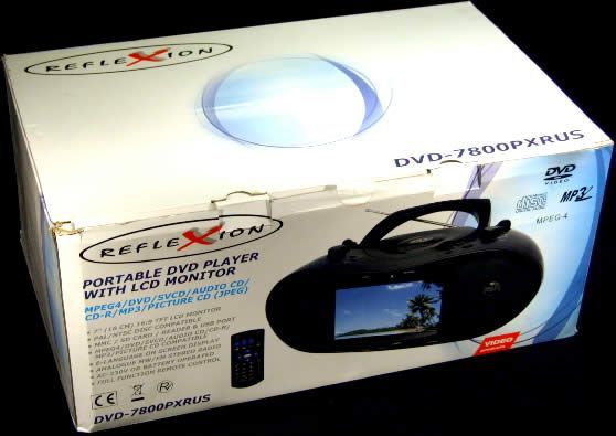 Image of RefleXion Portable DVD Player with 7inch display (IT3978)