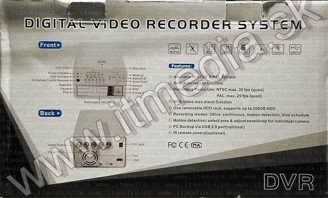 Image of CCTV DVR System TT-3593 4ch (IT4930)