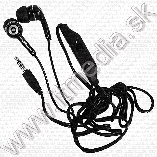 Image of ChaoXin *Black* iPhone4  Silicon Earphone 3.5mm Vol. (IT8893)