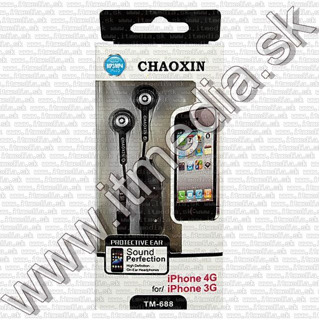 Image of ChaoXin *Black* iPhone4  Silicon Earphone 3.5mm Vol. (IT8893)