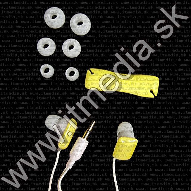 Image of Elecom Gum Shaped Earphone 3.5mm *Silicone* Yellow HQ info! (IT9018)