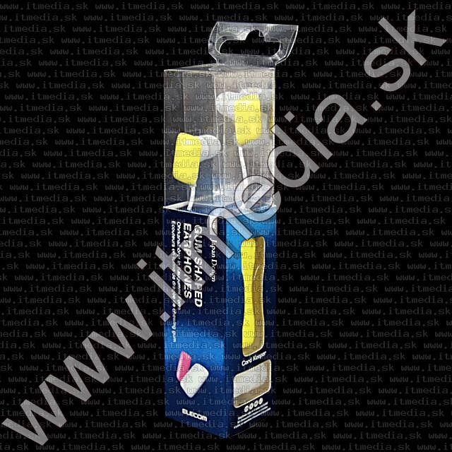 Image of Elecom Gum Shaped Earphone 3.5mm *Silicone* Yellow HQ info! (IT9018)