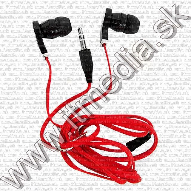 Image of EV9002A Earphone 3.5mm *Black-red* *Silicone* (IT9243)