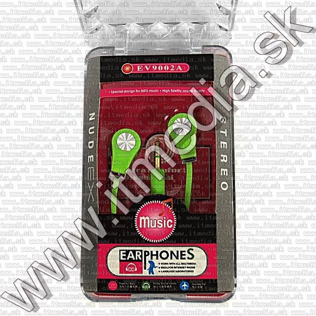 Image of EV9002A Earphone 3.5mm *Green* *Silicone* (IT9247)