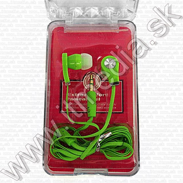 Image of EV9002A Earphone 3.5mm *Green* *Silicone* (IT9247)