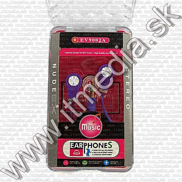 Image of EV9002A Earphone 3.5mm *Purple* *Silicone* (IT9245)