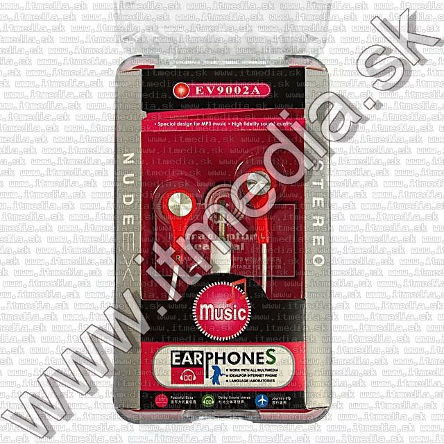 Image of EV9002A Earphone 3.5mm *Red* *Silicone* (IT9246)