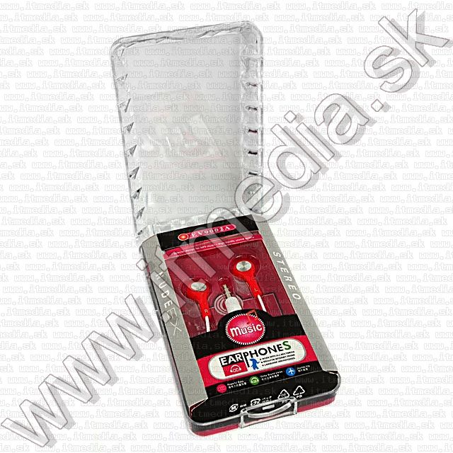 Image of EV9002A Earphone 3.5mm *Red* *Silicone* (IT9246)