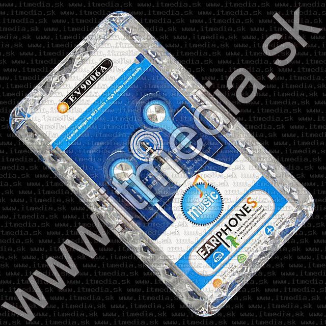 Image of EV9006A Earphone 3.5mm *Blue* *Silicone* (IT7581)