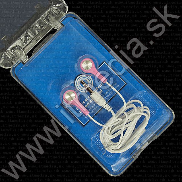 Image of EV9006A Earphone 3.5mm *Pink* *Silicone* (IT7582)