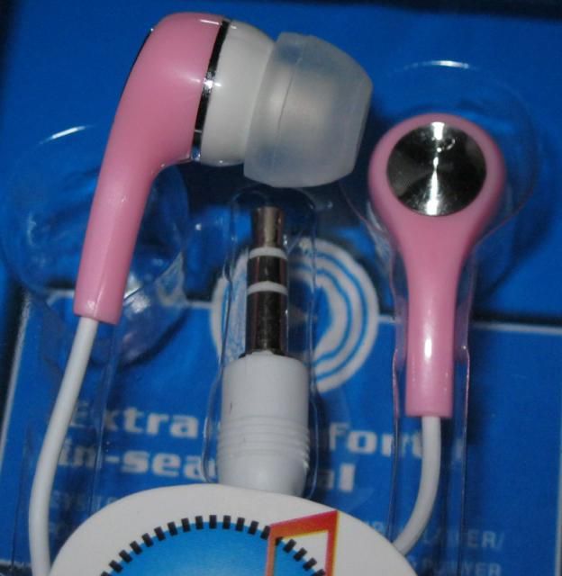 Image of EV9006A Earphone 3.5mm *Pink* *Silicone* (IT7582)
