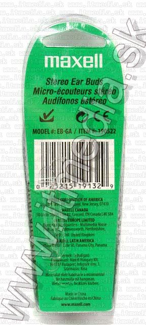Image of Maxell Earphone Jelleez EB-GA Green (IT3915)