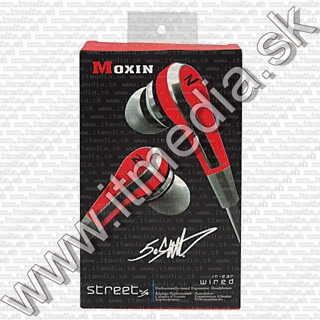 Image of Moxin TM-238 Earphone 3.5mm *Red* *Silicone* (IT9001)