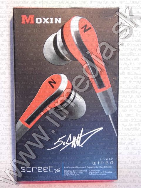 Image of Moxin TM-238 Earphone 3.5mm *Red* *Silicone* (IT9001)