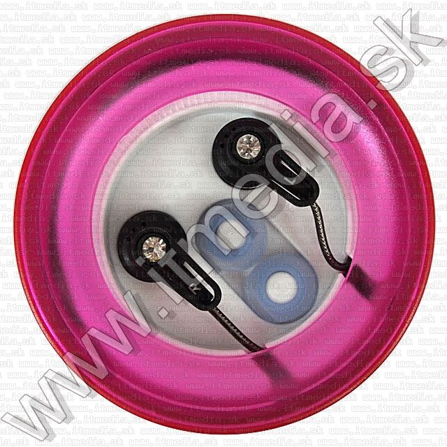 Image of Silicone Earphone 3.5mm *Black* Round packing (IT9037)