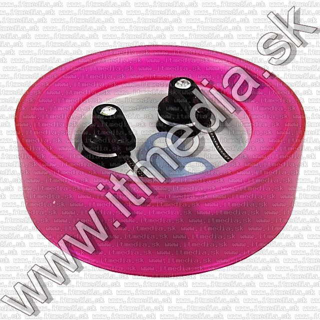 Image of Silicone Earphone 3.5mm *Black* Round packing (IT9037)