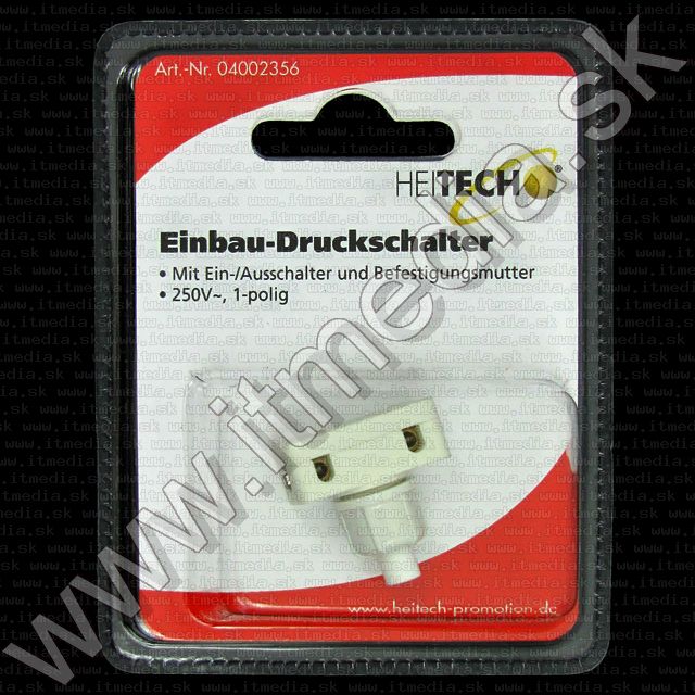 Image of Heitech flush-mounted Press switch (IT7050)