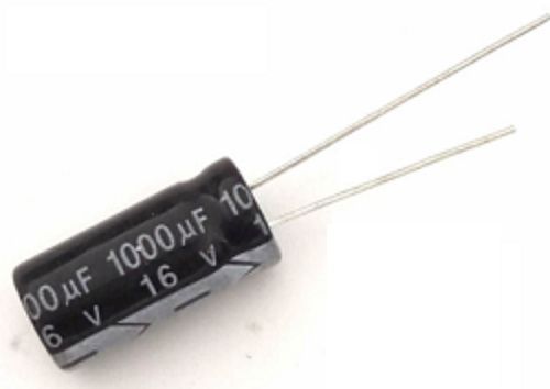 Image of Elektronikai alkatrész *Elektrolit kondenzátor* (ELKO) 1000uF 16v 105C 8mm x 16mm (IT13668)