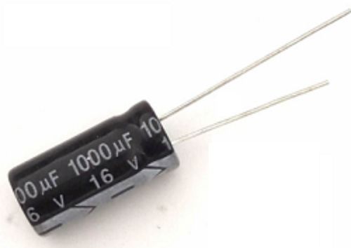 Elektronikai alkatrész *Elektrolit kondenzátor* (ELKO) 1000uF 16v 105C 8mm x 16mm (IT13668) Image of Elektronikai alkatrész *Elektrolit kondenzátor* (ELKO) 1000uF 16v 105C 8mm x 16mm (IT13668)