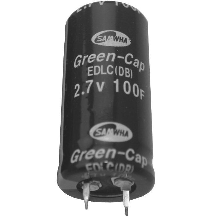 Image of Elektronikai alkatrész *Szuper kondenzátor* Sanwha 100F 2.7V (IT12745)