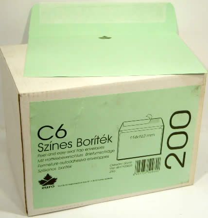 Image of Color Envelopes LC6 *green* 200pcs 114x162mm (IT3851)