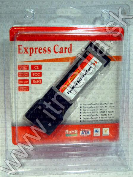 Image of Firewire IEEE 1394 ExpressCard (2 port) (IT3767)
