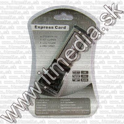 Image of Gigabit Ethernet 10-100-1000Mbit ExpressCard with USB (IT7943)