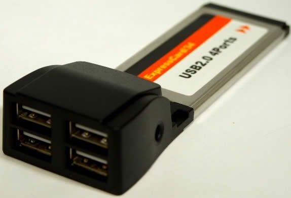 Image of USB 2.0 ExpressCard (4 port) BULK info! (IT3770)
