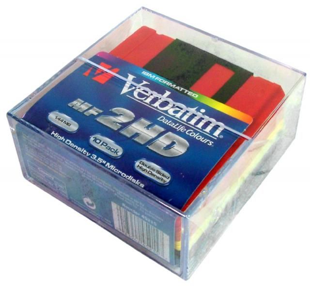 Image of Verbatim *COLOR* Floppy, 10pack DSHD 1.44MB (IT3766)