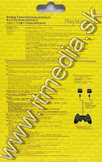 Image of PS2 Compatible DualShock 2 Game Controller (IT4505)
