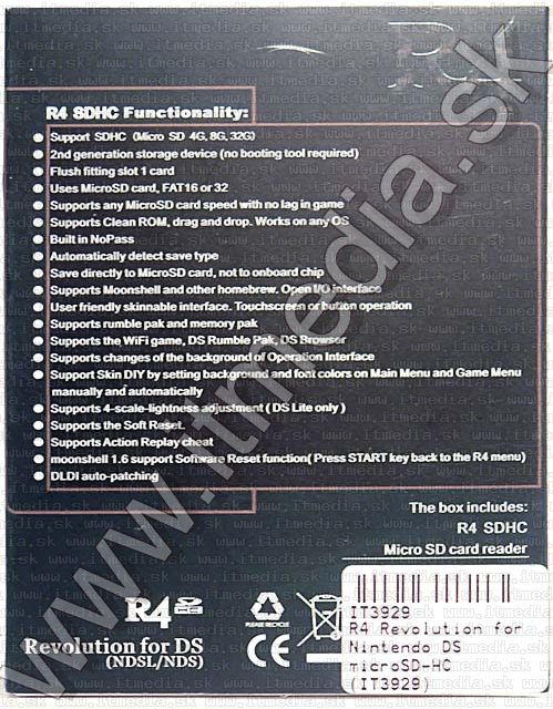 Image of R4 Revolution for Nintendo DS microSD-HC (IT3929)