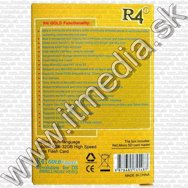 Image of R4I  GOLD Revolution for Nintendo DS microSD-HC (IT7781)