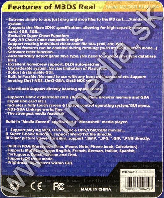 Image of M3 DS for Nintendo DS (IT4430)